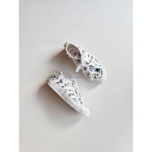 Kids' ADIDAS x DISNEY Nizza Goofy White Canvas Low Top Sneakers, Size 13